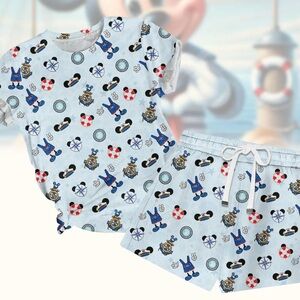 Disney cruise pajama set size medium worn once new condition